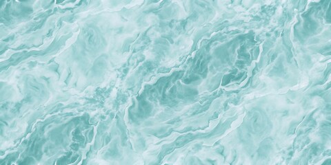 Seafoam Green Marble Texture Seamless Pattern Background for Design
