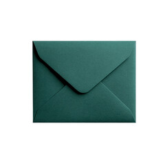 Single Dark Teal Envelope on Transparent Background