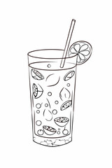 Refreshing Passion Fruit Water Served in a Glass With a Hint of Citrus and a Blurred Background