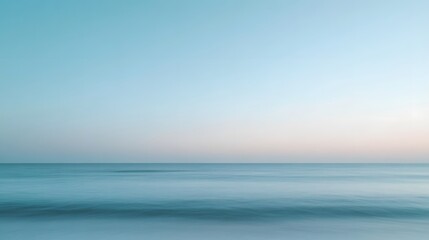 Obraz premium Serene Seascape, Tranquil Ocean at Dawn