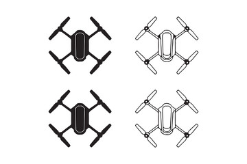 drone vector icon illustration
