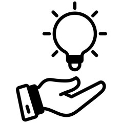 Solution mixed glyph icon. Simple vector icon design in glyph style. Editable vector format