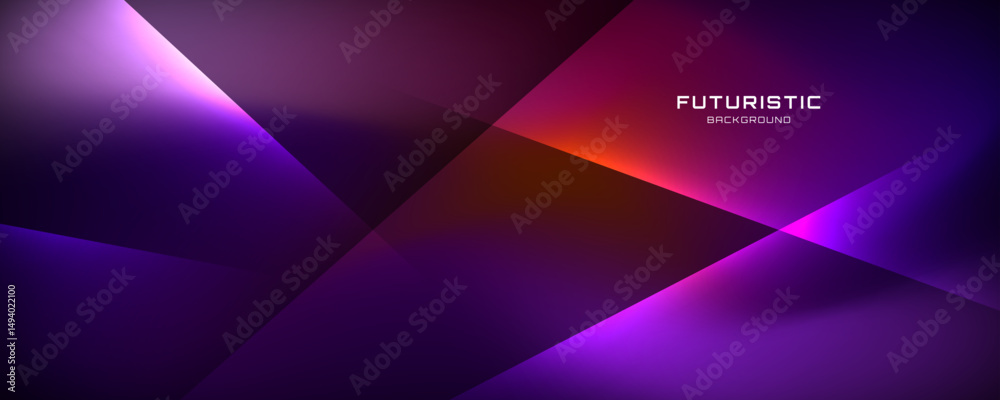 Poster 3d colorful abstract background overlap layer on dark space with polygonal shape effect decoration. 