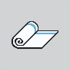 Pixel art illustration Hotel Towel. Pixelated Bath Towel. Hotel Towel Bath Cloth Icon pixelated for the pixel art game and icon for website and video game. old school retro.
