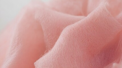 Fototapeta premium Soft Pink Fabric Texture Close Up Photography