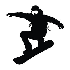 ice skate board winter sport silhouette