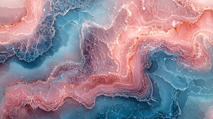 Fototapeta premium Abstract pink and blue agate texture.