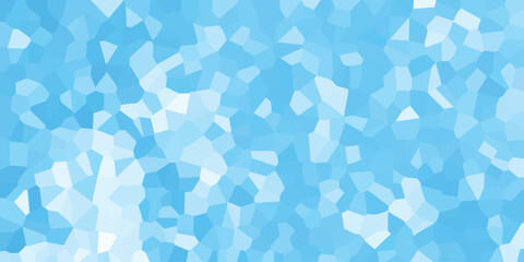 Abstract blue mosaic pattern background with soft gradations created using polygonal shapes for design elements