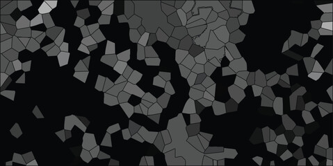 Abstract geometric mosaic design featuring a variety of grayscale shades creating a modern and textured visual composition