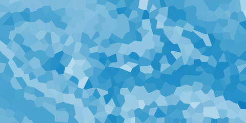 Abstract geometric mosaic pattern in shades of blue creating a modern textured background design suitable for digital graphics and web applications
