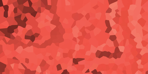 Abstract polygon composition in shades of coral and red creating a modern and textured artistic background element for graphic design projects