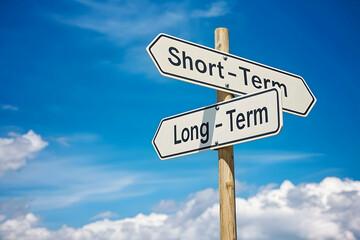 Long-Term vs Short-Term Goals Illustration