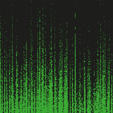 Digital rain pattern. Vertical green lines. Abstract matrix style. Vector code screen.