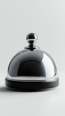 Obraz premium Shiny service bell on white
