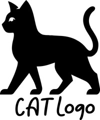 Modern Cat Logo – Minimalist and Elegant Cat Design Cat Illustration