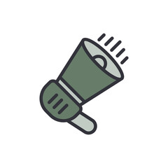 Stylized Megaphone Illustration Representing Communication And Announcement