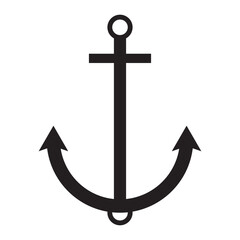 anchor icon, anchor vector on a white background.