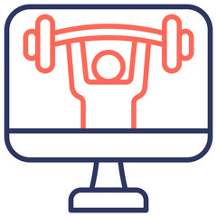 Virtual Fitness Icon