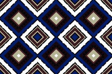 Ethnic seamless patterns with simple shapes. Tribal and ethnic fabrics. African, American, Mexican, Indian styles. Simple geometric pattern elements are best used in design, textile printing.