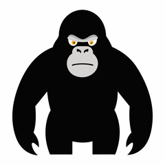 gorilla on white background