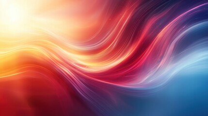 Obraz premium Swirling colorful streaks in gradient blend, bright light