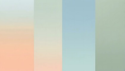 Fototapeta premium Soft waves flow across a serene gradient background, evoking calm with pastel hues of pink and blue.