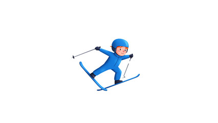 Obraz premium Cartoon man with paddle board ready for summer vacation adventure travel and ocean beach fun in the sun day on transparent background