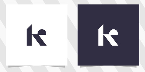 letter k logo design vector