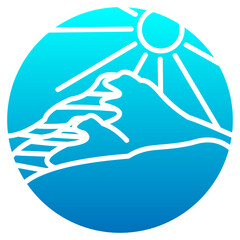  mountain gradient design concept