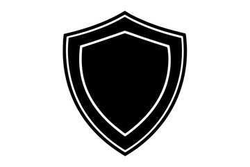 verified shield  silhouette vector