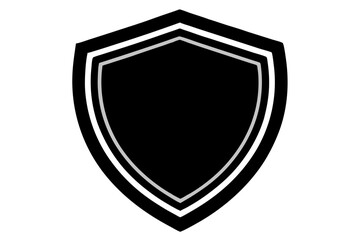 verified shield  silhouette vector