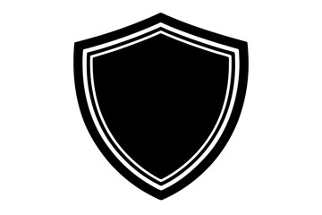 verified shield  silhouette vector
