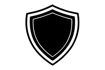 verified shield  silhouette vector