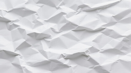 Obraz premium Paper Wrinkled Sheet Texture White Crumpled Blank Background