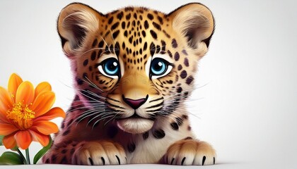 Fototapeta premium Niedlicher Leopard