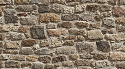 Rustic brown and gray stone wall texture