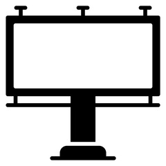 Obraz premium Billboard Solid Icon