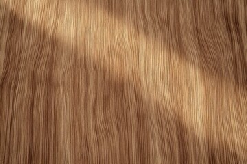 Naklejka premium Close-up of textured light brown wooden surface with natural vertical grain patterns and soft shadows