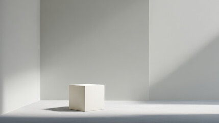 photorealistic ultraminimal scene featuring single object on modern background emphasizing clean lines and