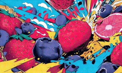 Explosion de fruits frais et juteux