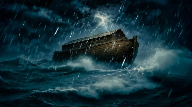 Noah's Ark in the Storm