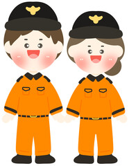 Naklejka premium cartoon character of people