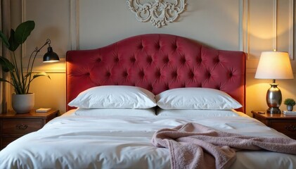 Luxurious headboard cushion in soft velvet, adding comfort and style to any bedroom Perfect for reading in bed or simply relaxing , velvet headboard, pillow support, sleep accessory