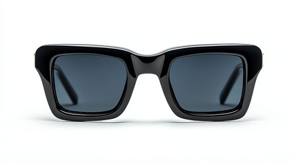 Fototapeta premium Modern Black Rectangular Sunglasses Stylish Eye Protection