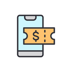 Modern Smartphone Displaying Online Shopping Discount Coupon Digitally