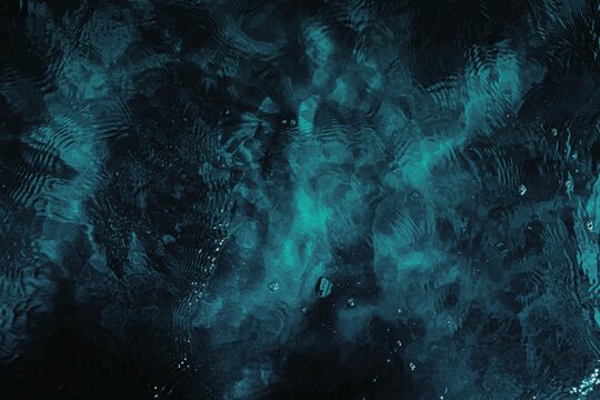 Water texture in transformative teal colour 