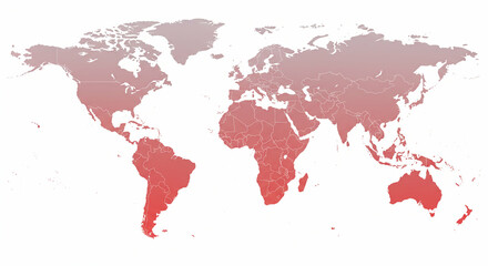 Fototapeta premium Shifting world red gradient overlay