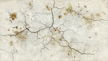 Obraz premium Cracked Beige Surface With Brown Marks