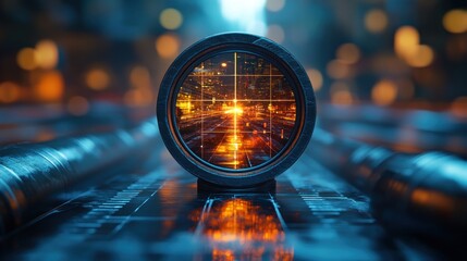 Night City Target: Scope's Glimmering View