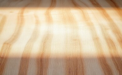 Close-up of a wooden surface with natural grain patterns and soft light casting subtle shadows creating a warm and calm atmosphere